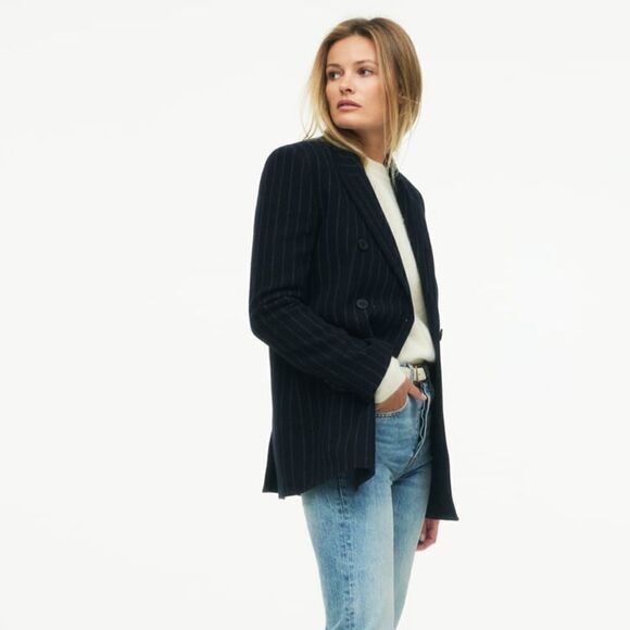 Zara Limited Edition Wool Blend Striped Blazer New - Picture 9 of 9